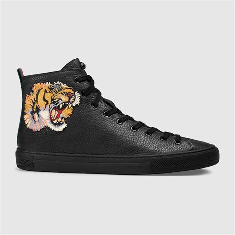 gucci hi top sneakers|gucci tiger sneakers high.